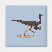 Cretacous Dinosaur Ornithomimus Magneet (Voorkant)