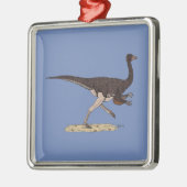 Cretacous Dinosaur Ornithomimus Metalen Ornament (Links)