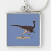Cretacous Dinosaur Ornithomimus Sleutelhanger (Voorkant)