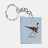 Cretacous Dinosaur Ornithomimus Sleutelhanger (Voorkant Links)