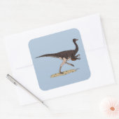 Cretacous Dinosaur Ornithomimus Vierkante Sticker (Envelop)