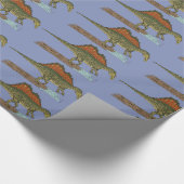 Cretacous Dinosaur Spinosaurus Cadeaupapier (Hoek)