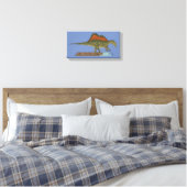 Cretacous Dinosaur Spinosaurus Canvas Afdruk (Insitu (Slaapkamer))