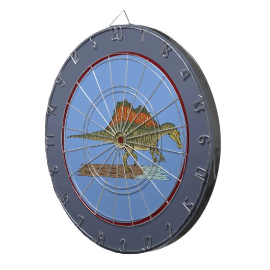 Cretacous Dinosaur Spinosaurus Dartbord (Voorkant Rechts)