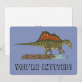 Cretacous Dinosaur Spinosaurus Kaart (Voorkant / Achterkant)