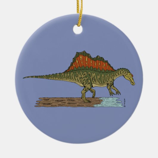 Cretacous Dinosaur Spinosaurus Keramisch Ornament (Voorkant)