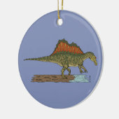 Cretacous Dinosaur Spinosaurus Keramisch Ornament (Links)