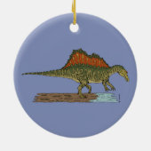 Cretacous Dinosaur Spinosaurus Keramisch Ornament (Achterkant)