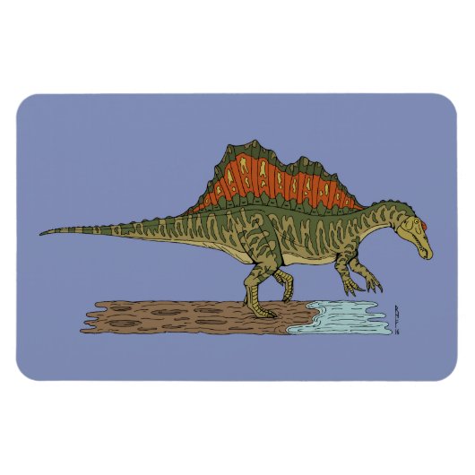Cretacous Dinosaur Spinosaurus Magneet (Horizontaal)