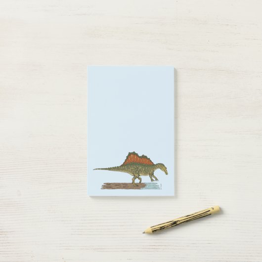 Cretacous Dinosaur Spinosaurus Post-it® Notes (Op bureau)