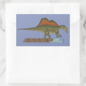 Cretacous Dinosaur Spinosaurus Rechthoekige Sticker (Tas)