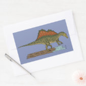 Cretacous Dinosaur Spinosaurus Rechthoekige Sticker (Envelop)