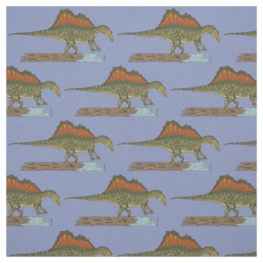 Cretacous Dinosaur Spinosaurus Stof (Swatch)