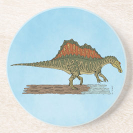 Cretacous Dinosaur Spinosaurus Zandsteen Onderzetter