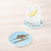 Cretacous Dinosaur Spinosaurus Zandsteen Onderzetter (Zijkant)