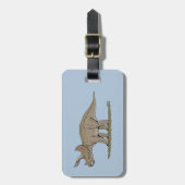 Cretacous Dinosaur Triceratops Bagagelabel (Voorkant verticaal)