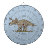 Cretacous Dinosaur Triceratops Dartbord (Voorkant)