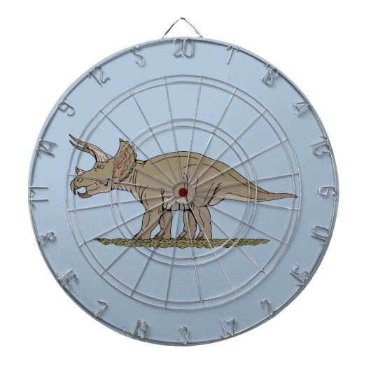 Cretacous Dinosaur Triceratops Dartbord (Voorkant)