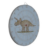 Cretacous Dinosaur Triceratops Dartbord (Voorkant Links)