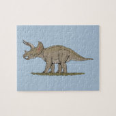 Cretacous Dinosaur Triceratops Legpuzzel (Horizontaal)