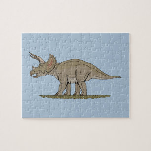 Cretacous Dinosaur Triceratops Legpuzzel