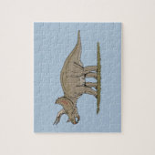 Cretacous Dinosaur Triceratops Legpuzzel (Verticaal)