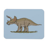 Cretacous Dinosaur Triceratops Magneet (Horizontaal)