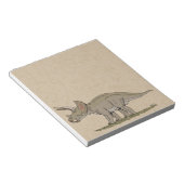 Cretacous Dinosaur Triceratops Notitieblok (Schuin)