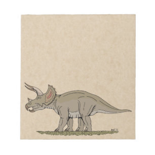 Cretacous Dinosaur Triceratops Notitieblok