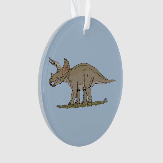 Cretacous Dinosaur Triceratops Ornament (voorkant)