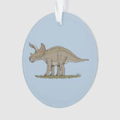 Cretacous Dinosaur Triceratops Ornament (voorkant)