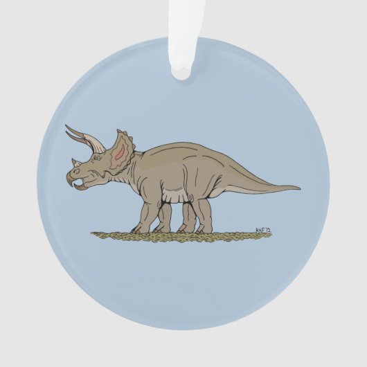 Cretacous Dinosaur Triceratops Ornament (voorkant)