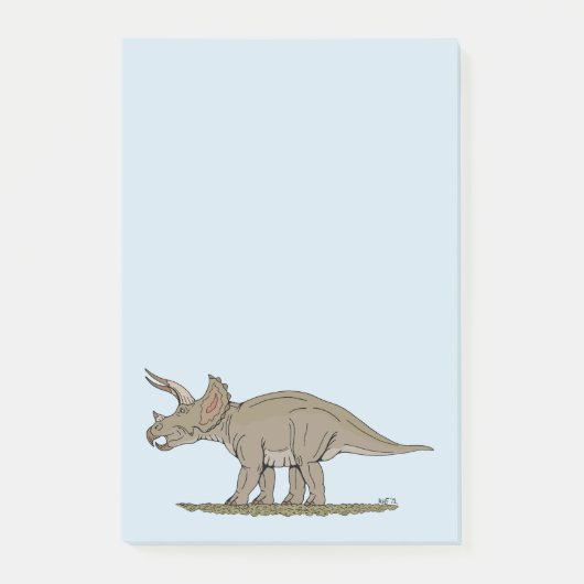 Cretacous Dinosaur Triceratops Post-it® Notes (Voorkant)