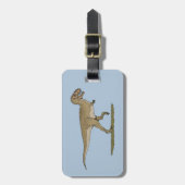 Cretacous Dinosaur Tyrannosaurus rex Bagagelabel (Voorkant verticaal)