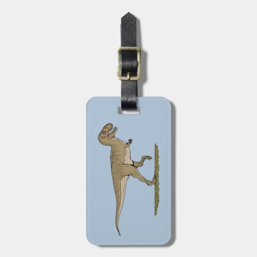 Cretacous Dinosaur Tyrannosaurus rex Bagagelabel (Voorkant verticaal)