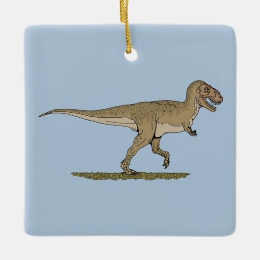 Cretacous Dinosaur Tyrannosaurus rex Keramisch Ornament (Voorkant)