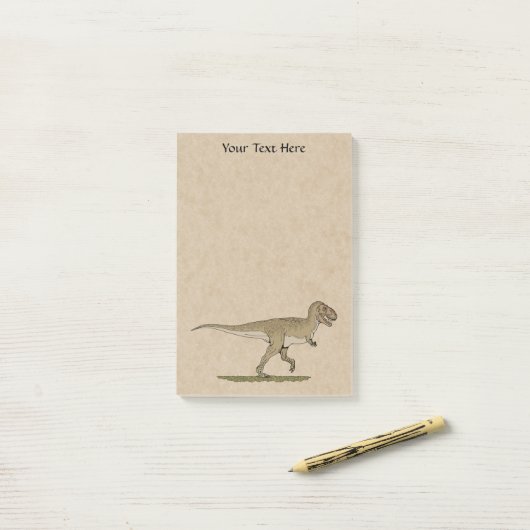 Cretacous Dinosaur Tyrannosaurus rex Post-it Note (Op bureau)
