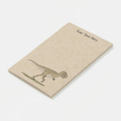 Cretacous Dinosaur Tyrannosaurus rex Post-it Note (Schuin)