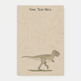Cretacous Dinosaur Tyrannosaurus rex Post-it Note
