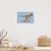 Cretacous Dinosaur Tyrannosaurus rex Poster (Keuken)