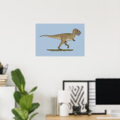 Cretacous Dinosaur Tyrannosaurus rex Poster (Thuiskantoor)