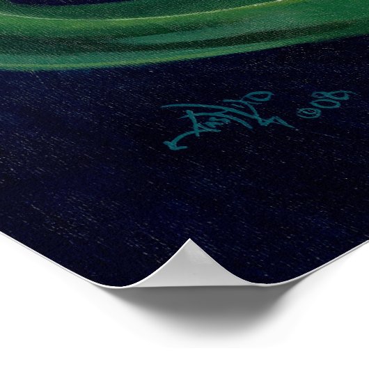 Cretacous Mermaid dinosaur fantasy Art Print (Hoek)