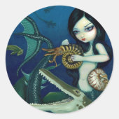 "Cretacous Mermaid" sticker (Voorkant)