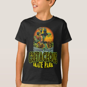 Cretacous Skateboard Park T Rex T-shirt