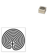 Cretan Labyrinth Stamp, Maze Stamp, Greek Mytholog Rubberstempel (Gestempeld)