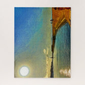 Crete.Evening in de kleuren van de zonsondergang. Legpuzzel (Verticaal)