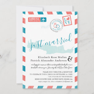 Crete Greece Antiek Airmail Post Wedding Kaart