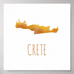 Crete Map Poster
