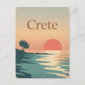 Crete  minimalistisch briefkaart (Voorkant)