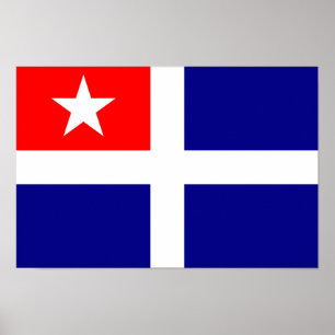 crete regio vlag griekenland symbool poster